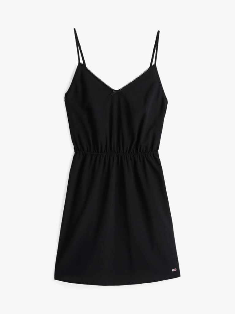 Black Spaghetti Strap Mini Dress  Women