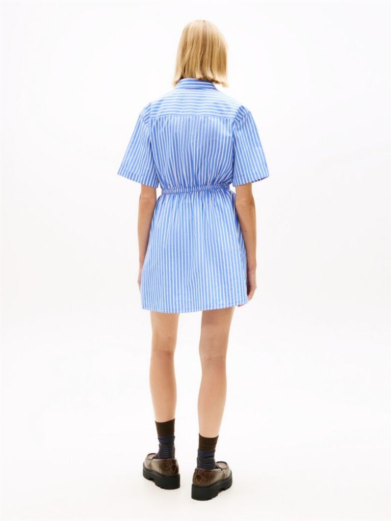 Multi Stripe Relaxed Mini Shirt Dress  Women