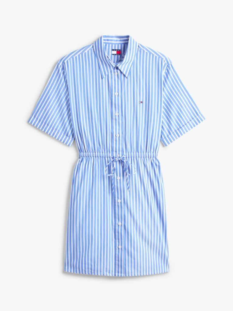 Multi Stripe Relaxed Mini Shirt Dress  Women