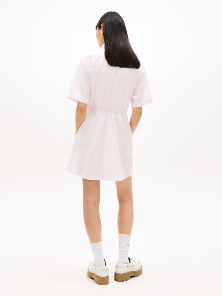 Multi Stripe Relaxed Mini Shirt Dress  Women