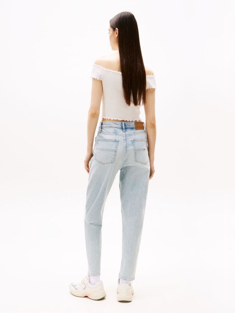 Denim Ψηλόμεσο Mom Τζιν Σε Tapered Γραμμή  Γυναίκες