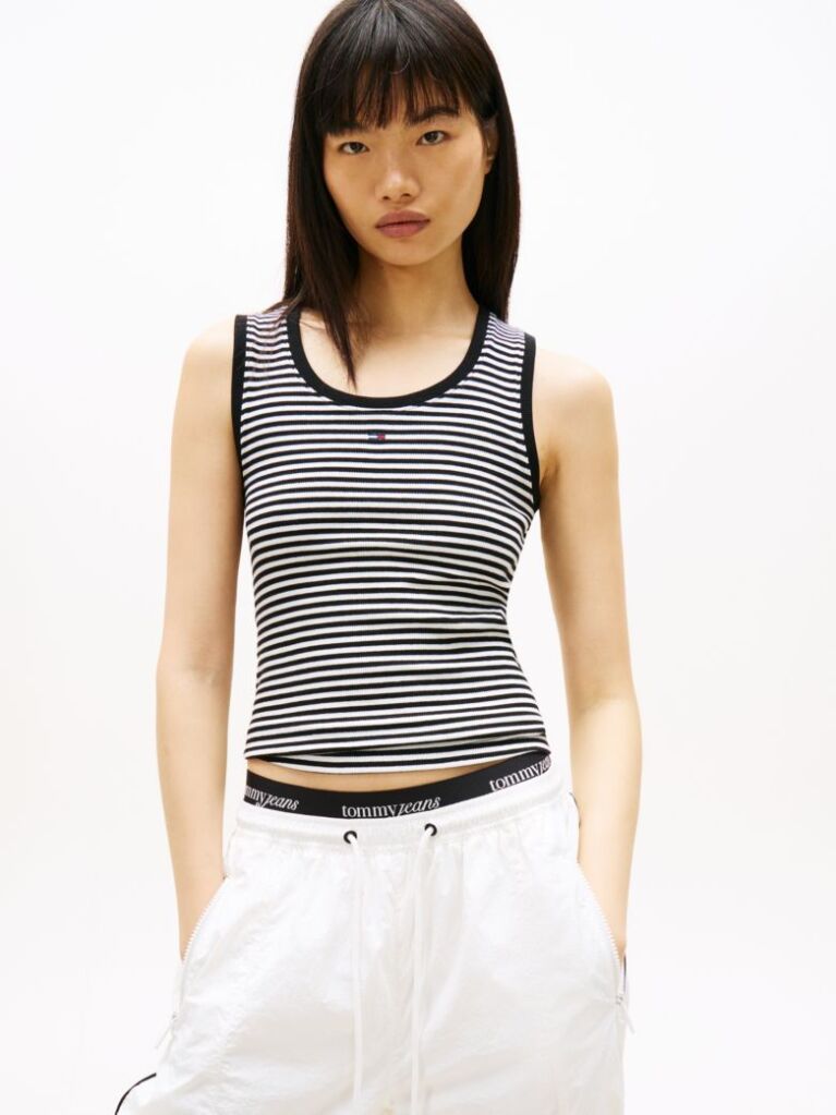 Multi Ribbed Slim Tank Top  Women