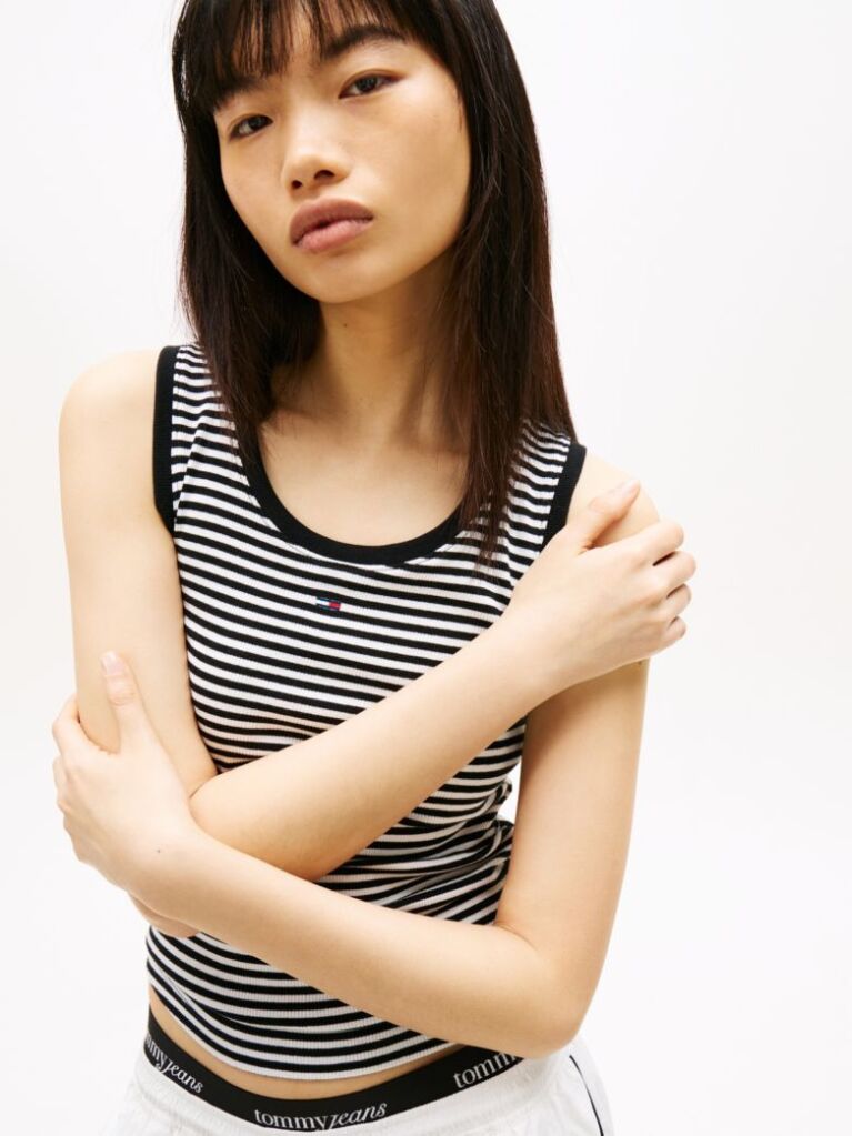 Multi Ribbed Slim Tank Top  Women