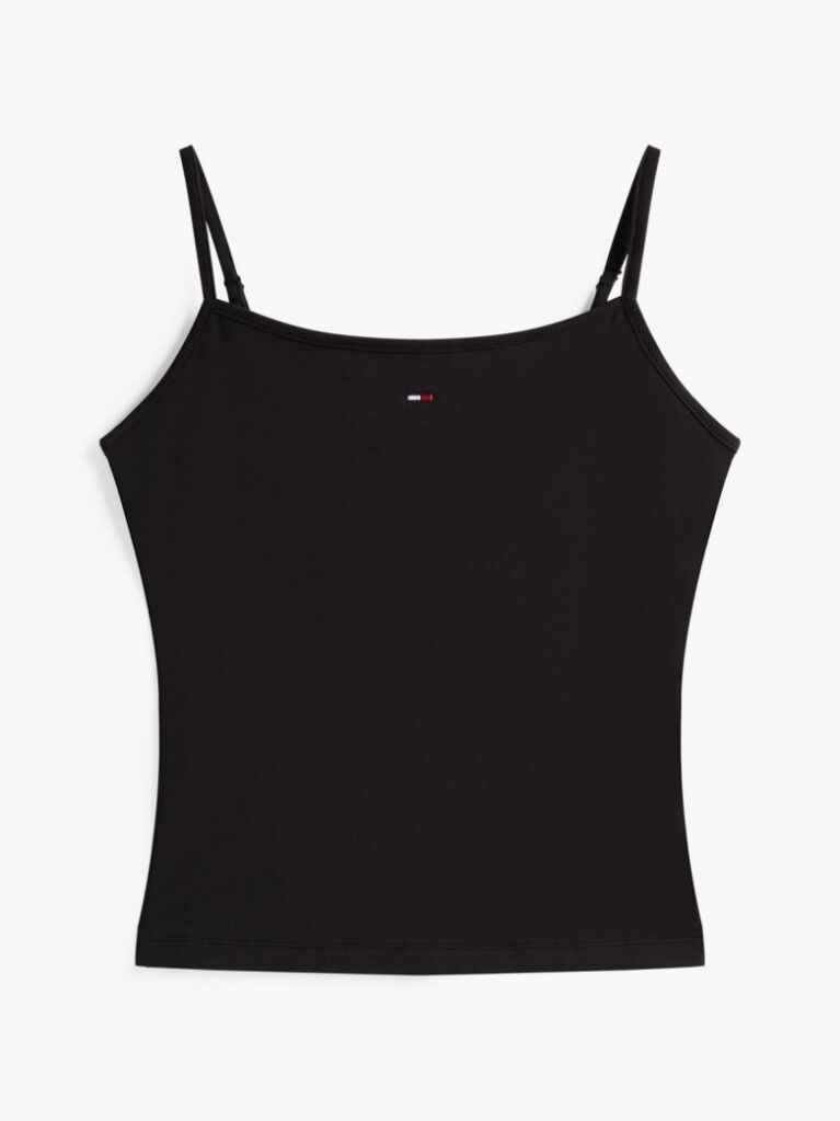 Black Essential Strap Top  Women