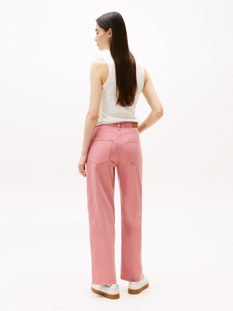 Pink Layla High Rise Slim Straight Leg Jeans  Women
