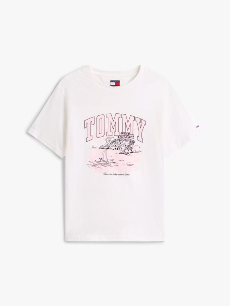 Μπεζ Άνετο T-Shirt Με Σχέδιο  Γυναίκες