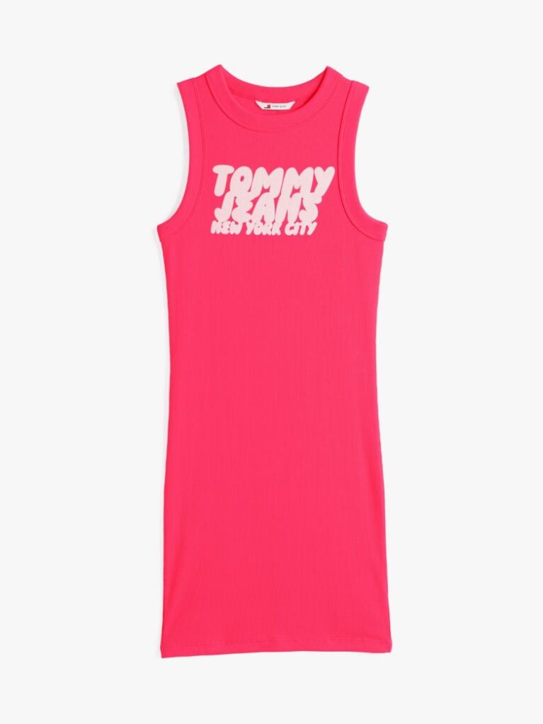Pink Bubble Logo Slim Mini Dress  Women