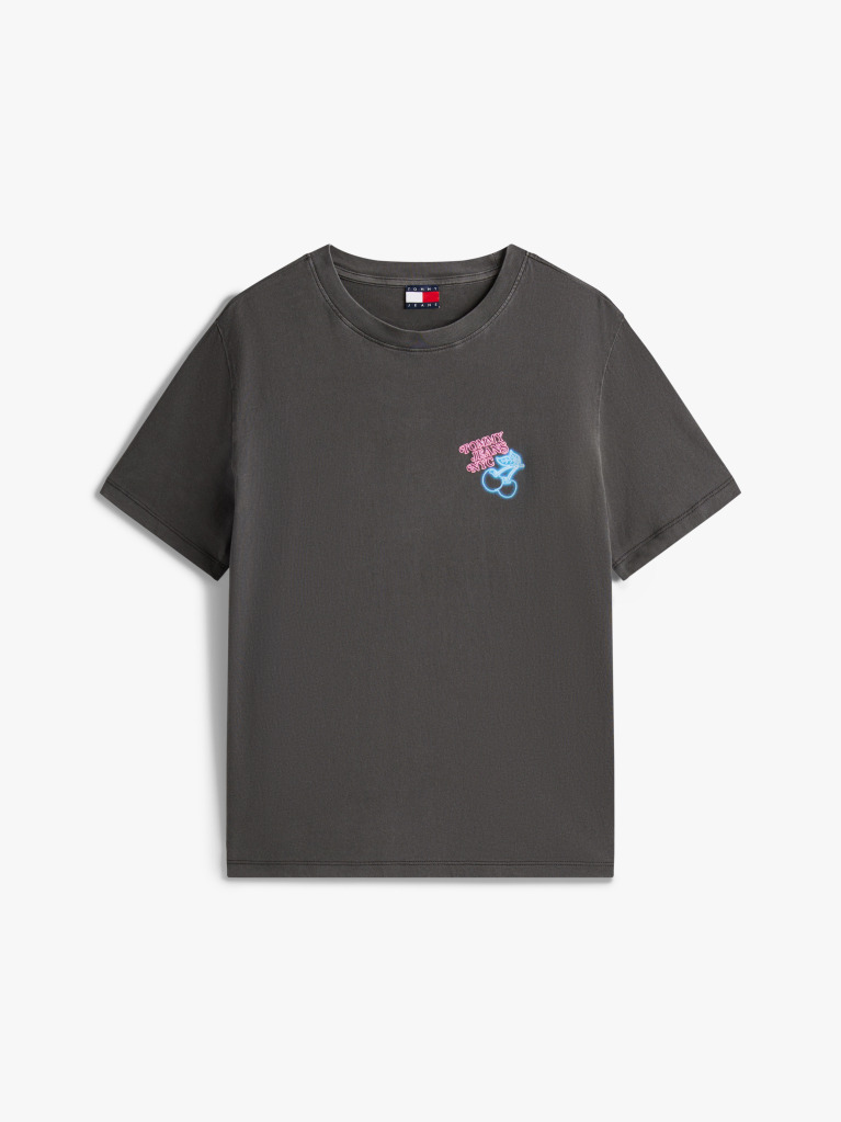Black Relaxed Neon T-Shirt  Women