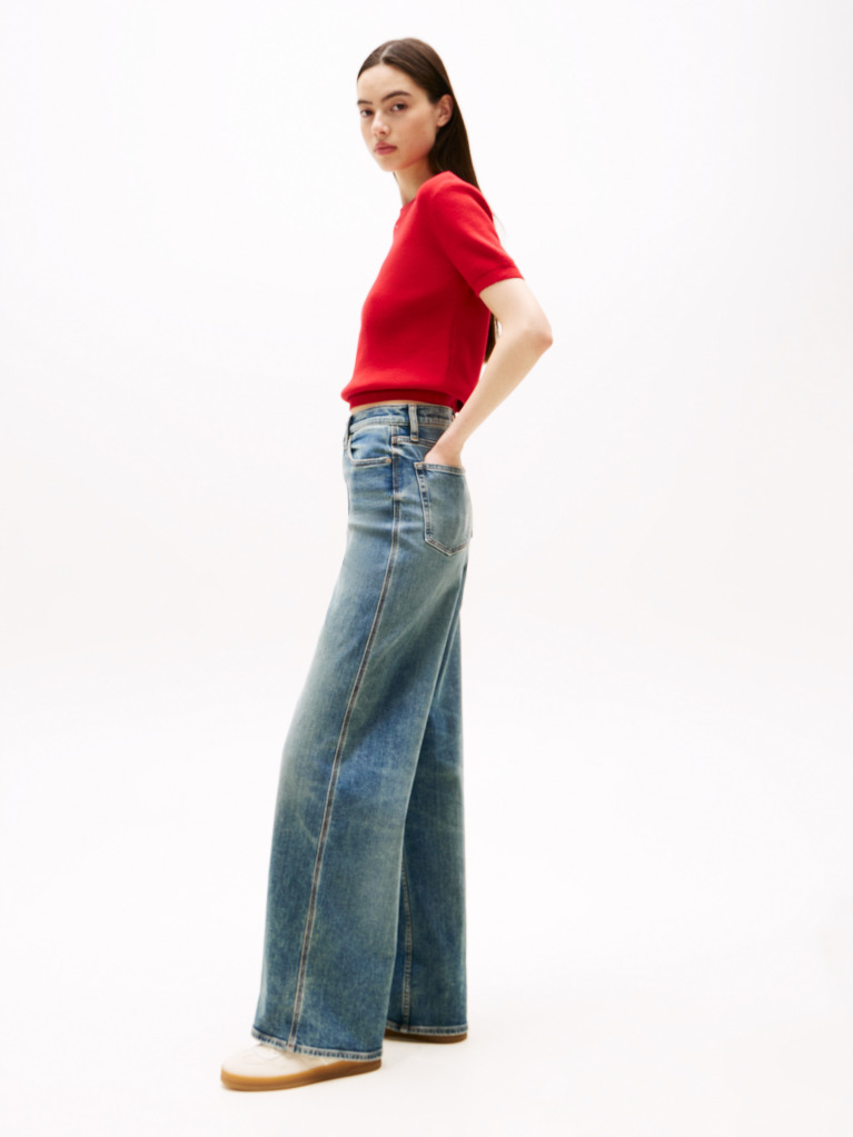 Denim Claire Ψηλόμεσο Τζιν Σε Φαρδιά Γραμμή  Γυναίκες