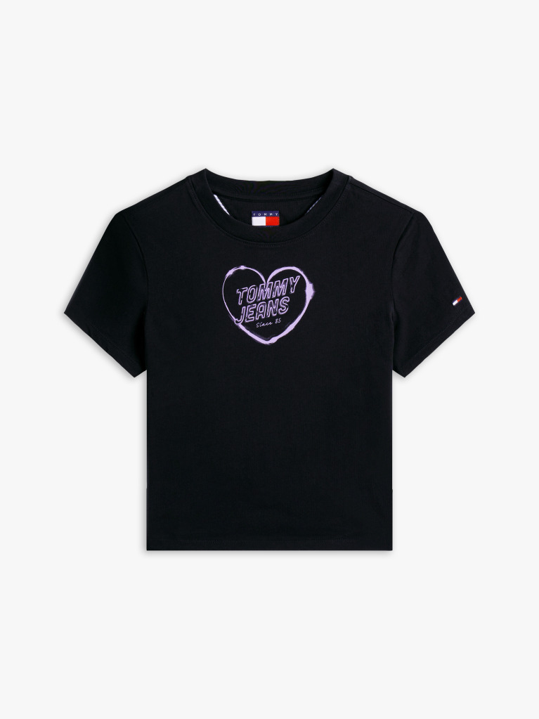 Μαύρο T-Shirt Σε Slim Γραμμή  Γυναίκες