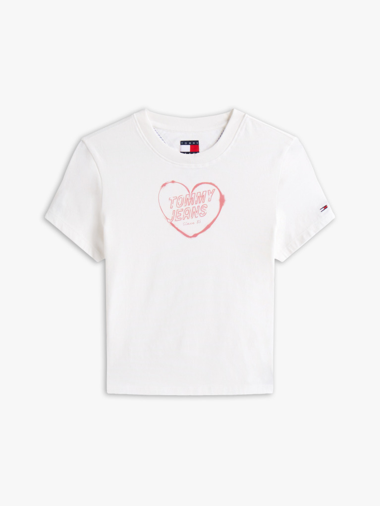 Άσπρο T-Shirt Σε Slim Γραμμή  Γυναίκες
