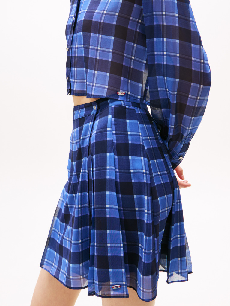 Multi Regular Fit Cropped Chiffon Shirt  Women