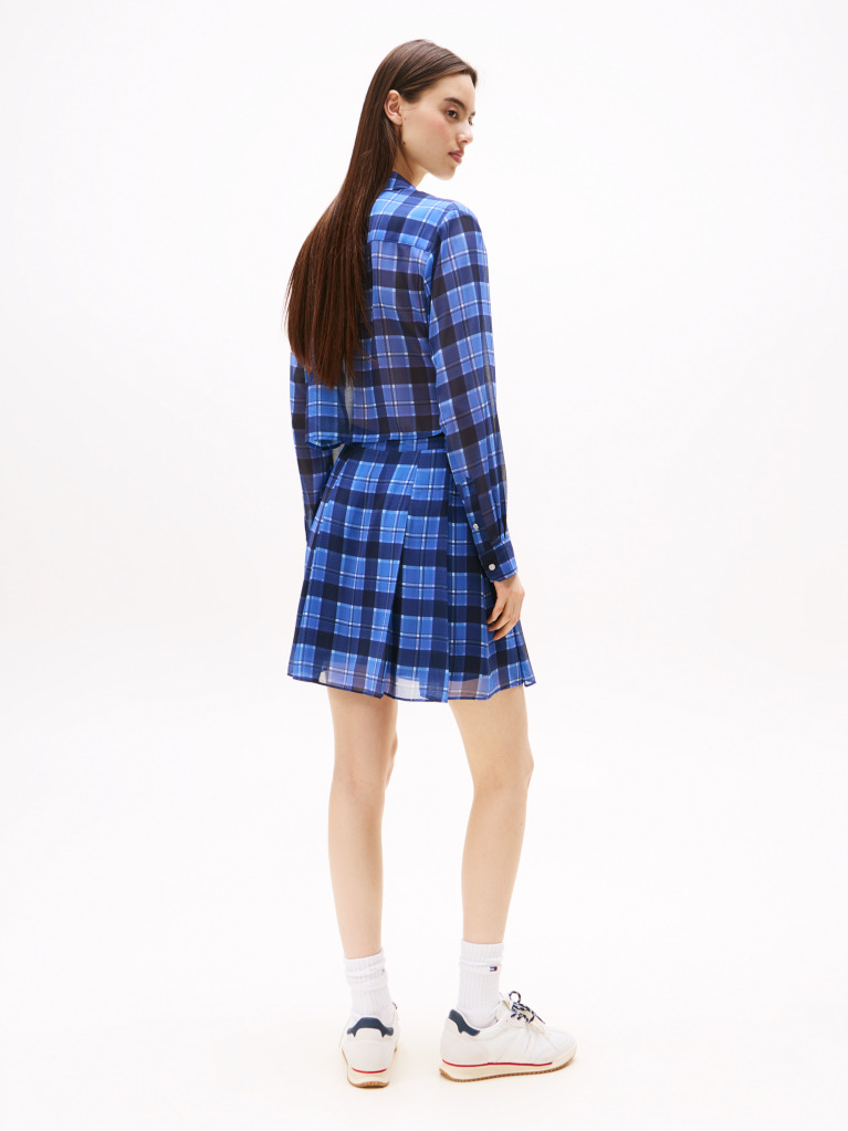 Multi Regular Fit Cropped Chiffon Shirt  Women