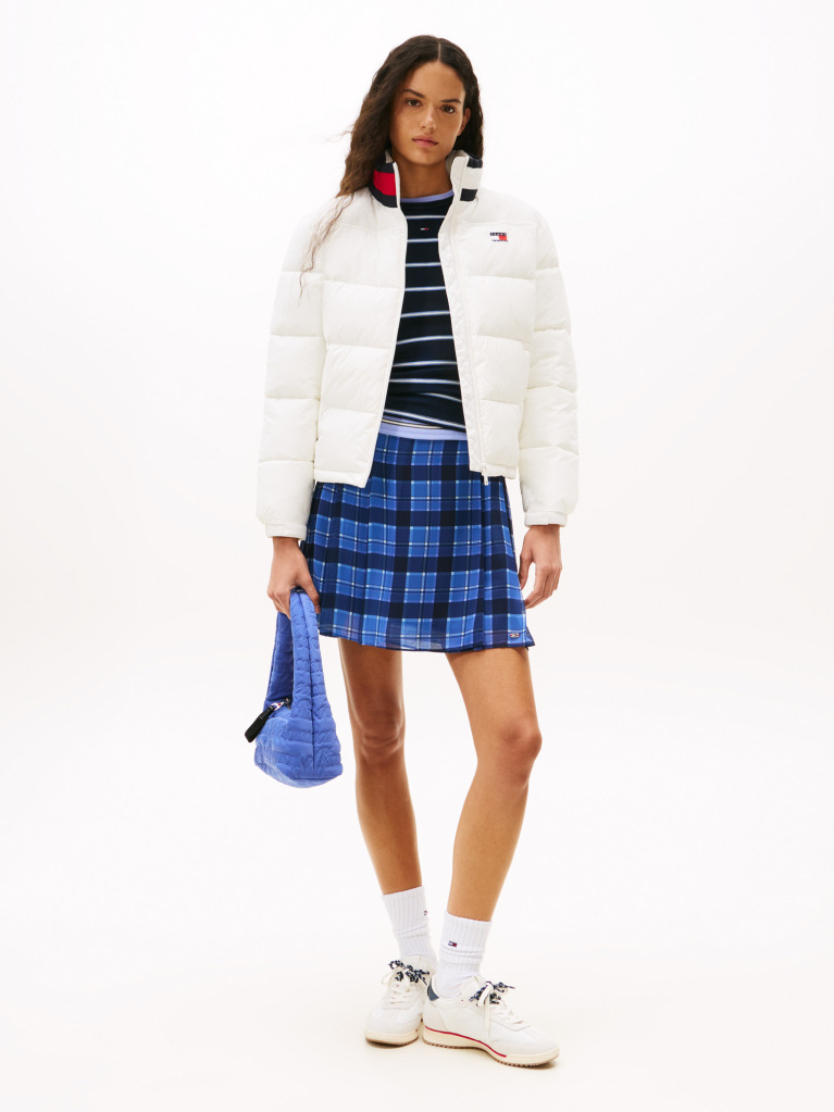 Beige Logo Relaxed Puffer Jacket  Women