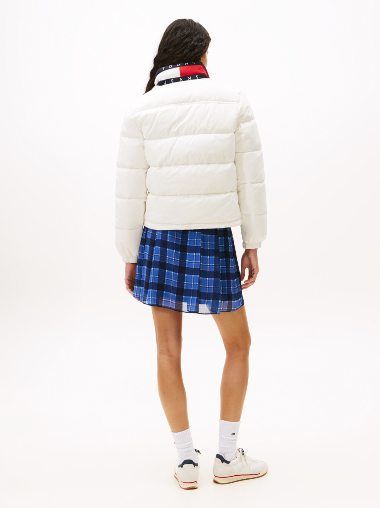 Beige Logo Relaxed Puffer Jacket  Women
