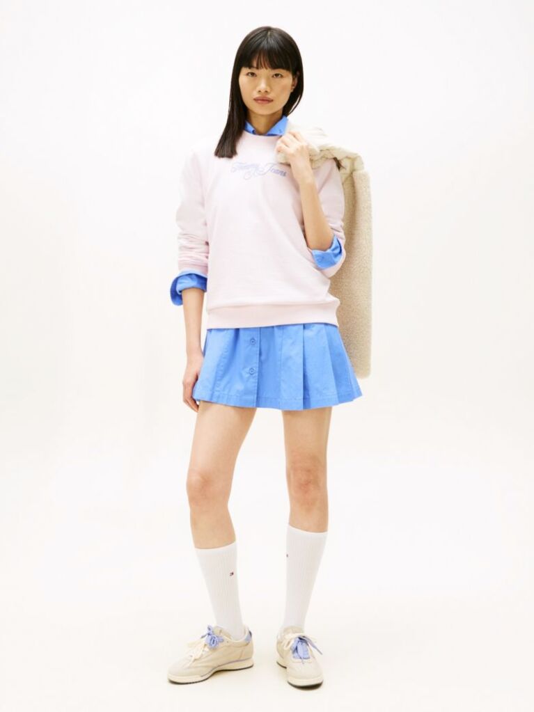 Pink Essential Regular Fit Logo Sweatshirt  Women