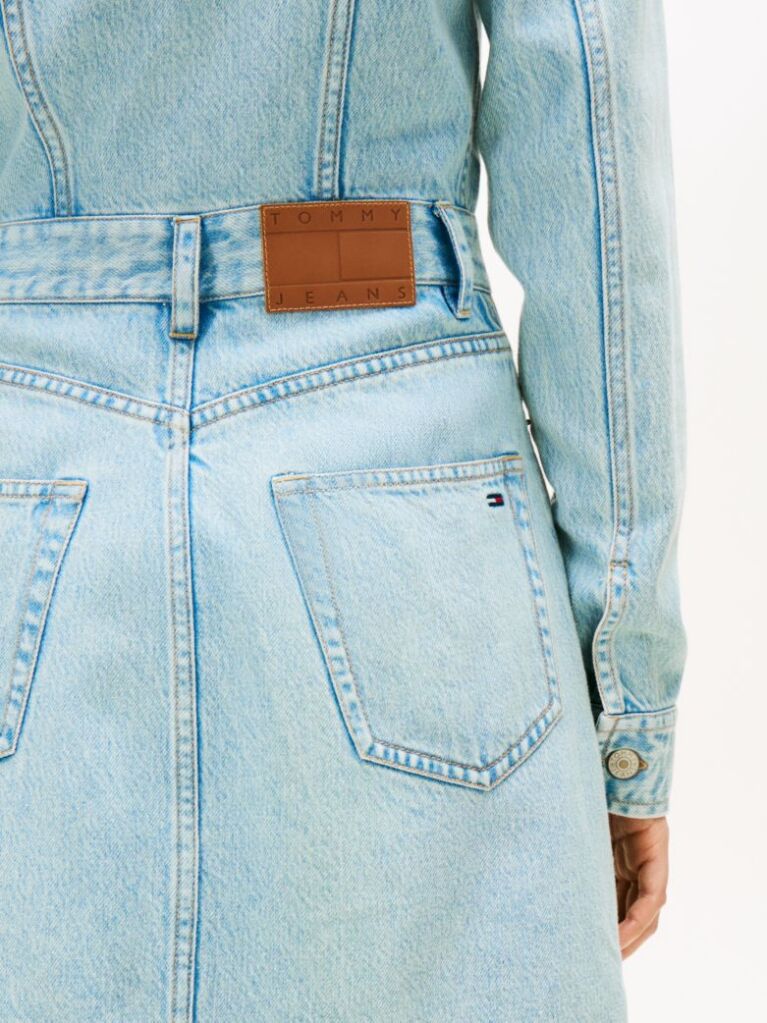 Denim Μίνι Denim Φόρεμα Με Ξεθωριασμένο Φινίρισμα  Γυναίκες