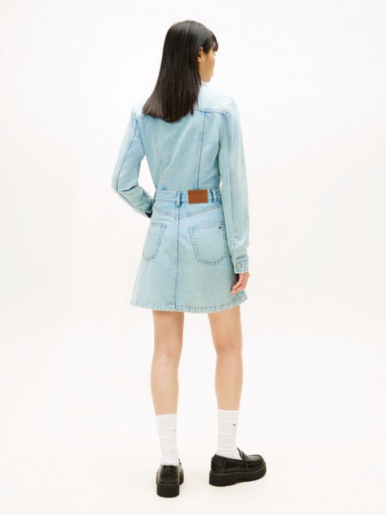 Denim Μίνι Denim Φόρεμα Με Ξεθωριασμένο Φινίρισμα  Γυναίκες