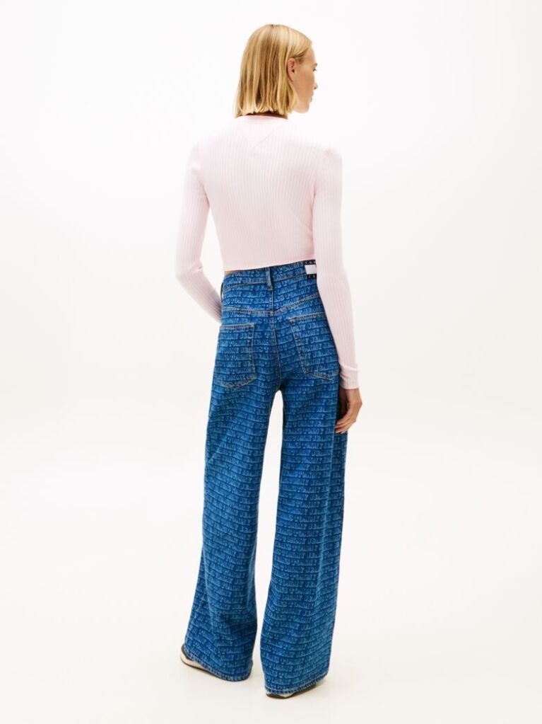 Pink Cropped Crew Neck Slim Cardigan  Women