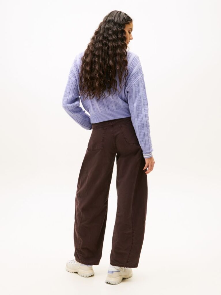Purple Flag Cable Knit Relaxed Jumper  Women