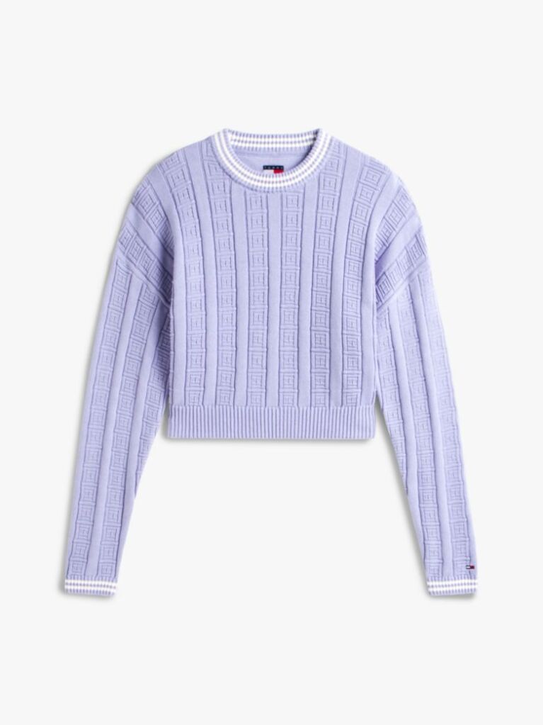Purple Flag Cable Knit Relaxed Jumper  Women