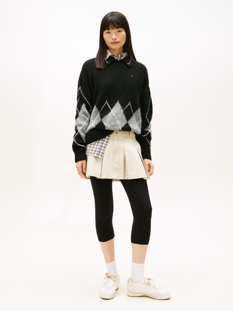 Beige Pleated Mini Skirt  Women