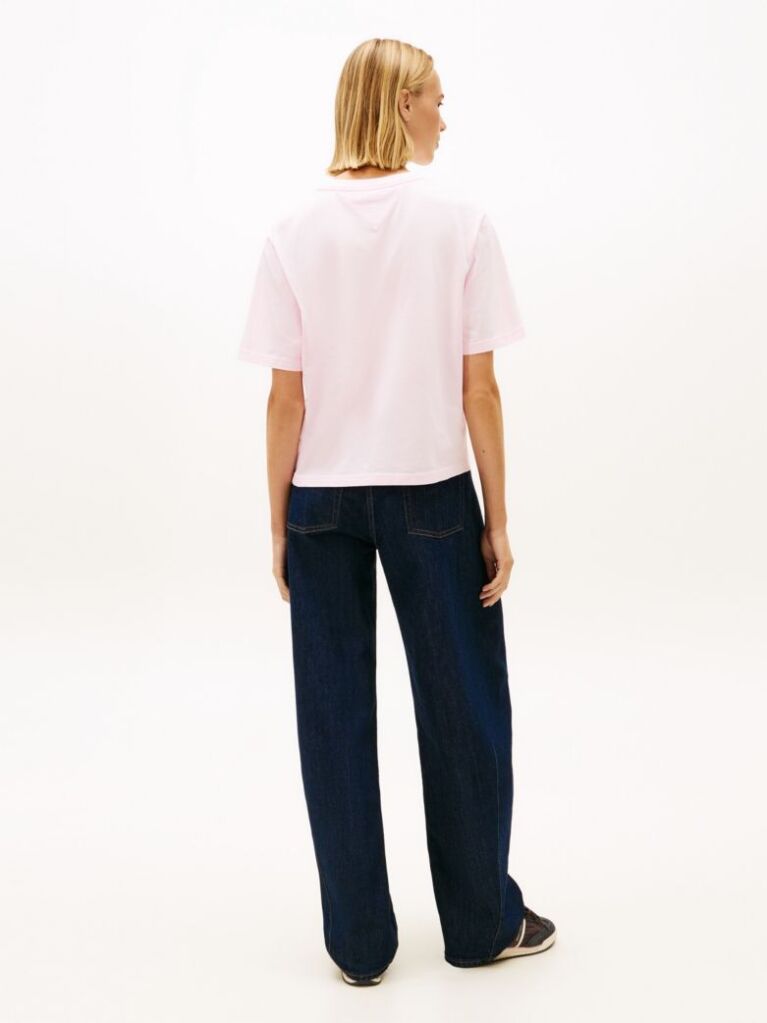 Pink Boxy Badge Tee  Women