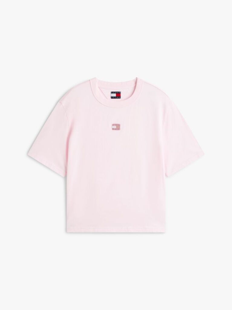 Pink Boxy Badge Tee  Women