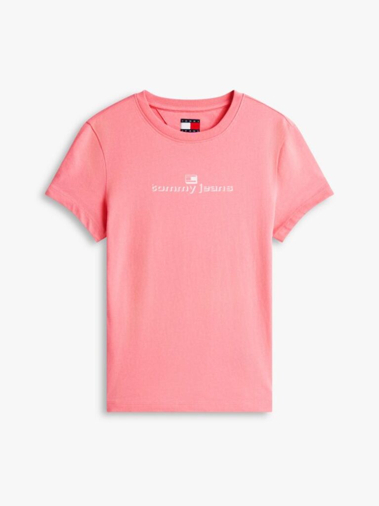 Pink Logo Slim Fit T-Shirt  Women