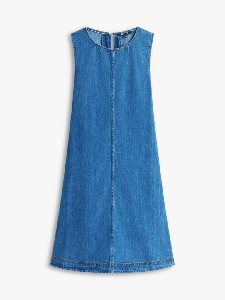 Denim Αμάνικο Φόρεμα Μίνι Σε Α-Γραμμή  Γυναίκες