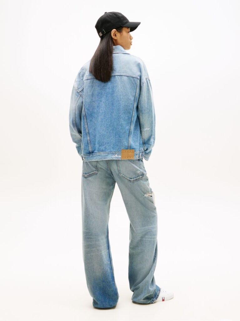 Denim Oversized Denim Τζάκετ Με Σκισίματα  Γυναίκες