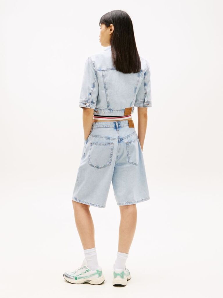 Denim Cropped Denim Trucker Jacket  Women