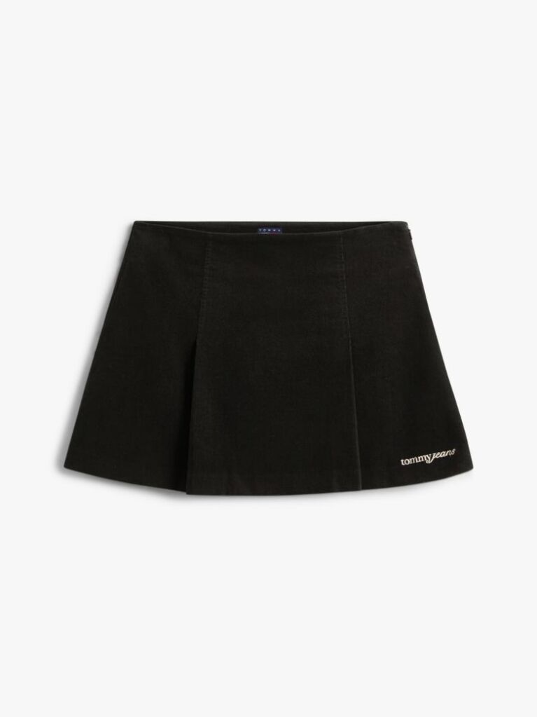 Black Pleated Mini Skirt  Women
