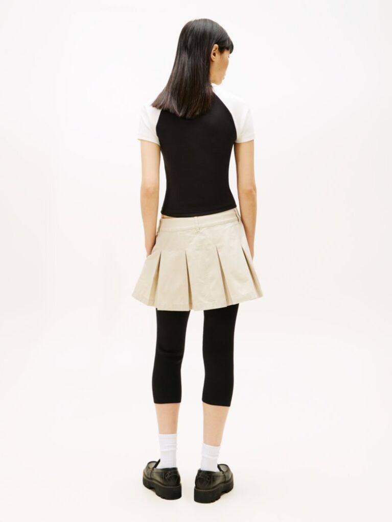 Black Logo Slim Raglan Sleeve T-Shirt  Women