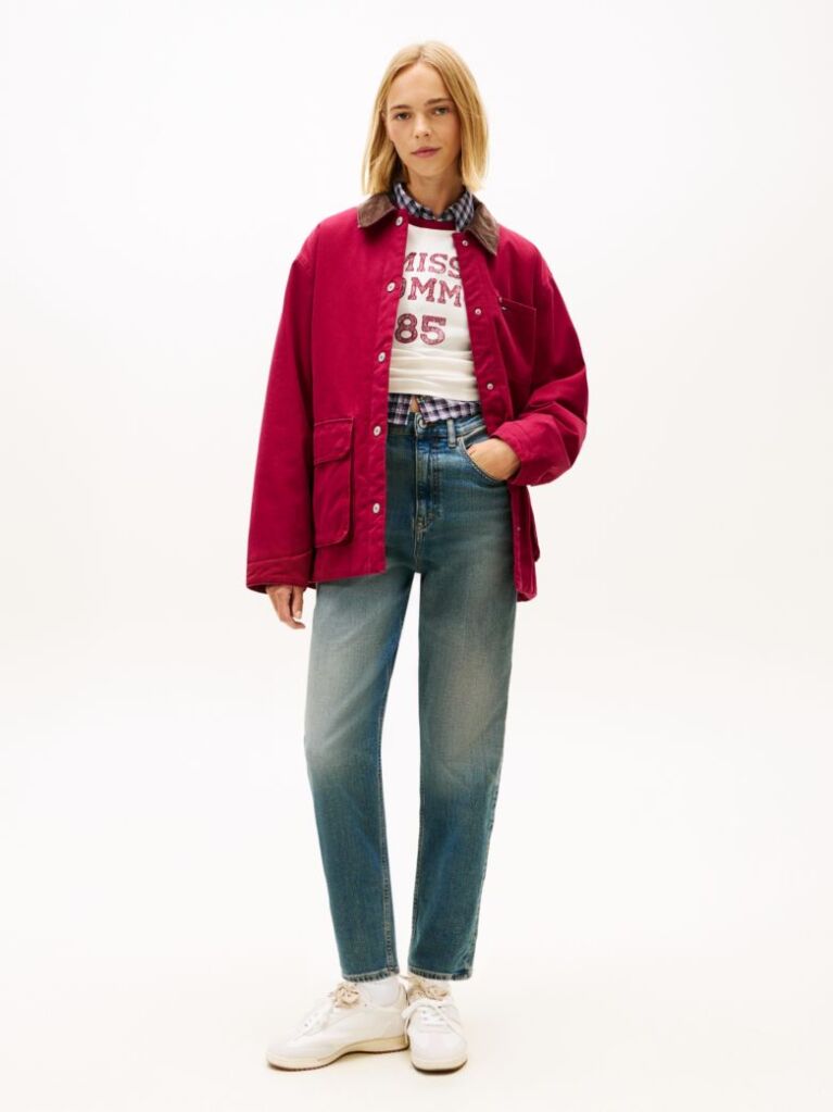 Denim Ultra High Rise Tapered Leg Mom Jeans  Women