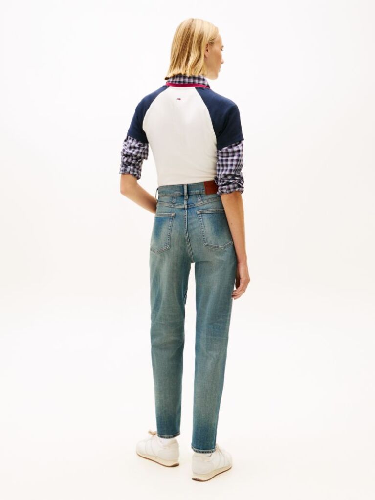 Denim Ultra High Rise Tapered Leg Mom Jeans  Women