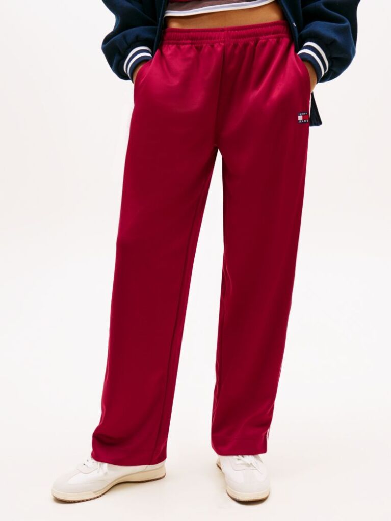 Pink Tommy Badge Interlock Knit Relaxed Joggers  Women
