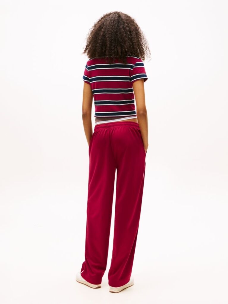 Pink Tommy Badge Interlock Knit Relaxed Joggers  Women