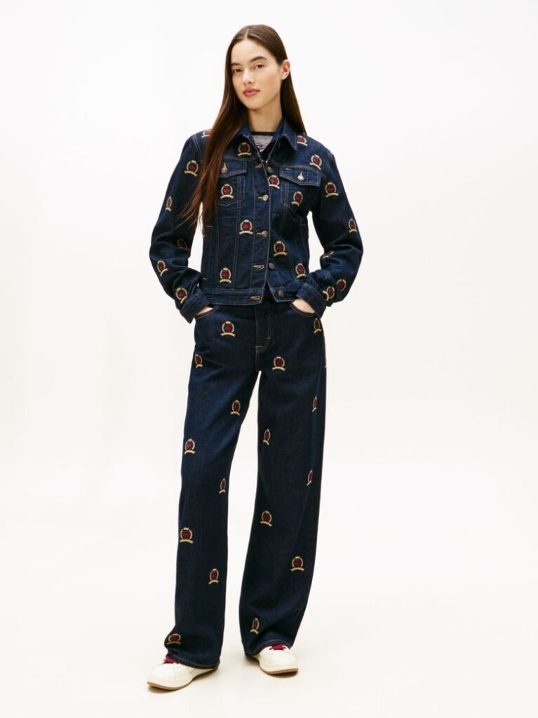 Denim Embroidery Denim Trucker Jacket  Women