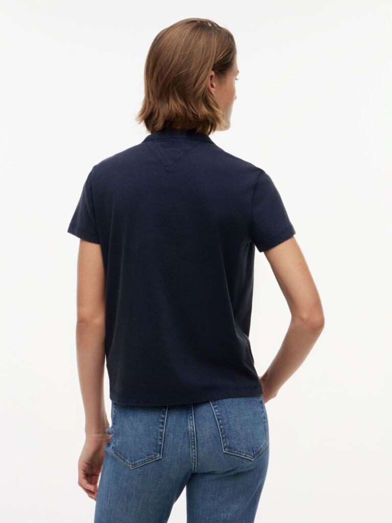 Μπλε Heritage T-shirt Με Λογότυπο Σε Κανονική Γραμμή  Γυναίκες