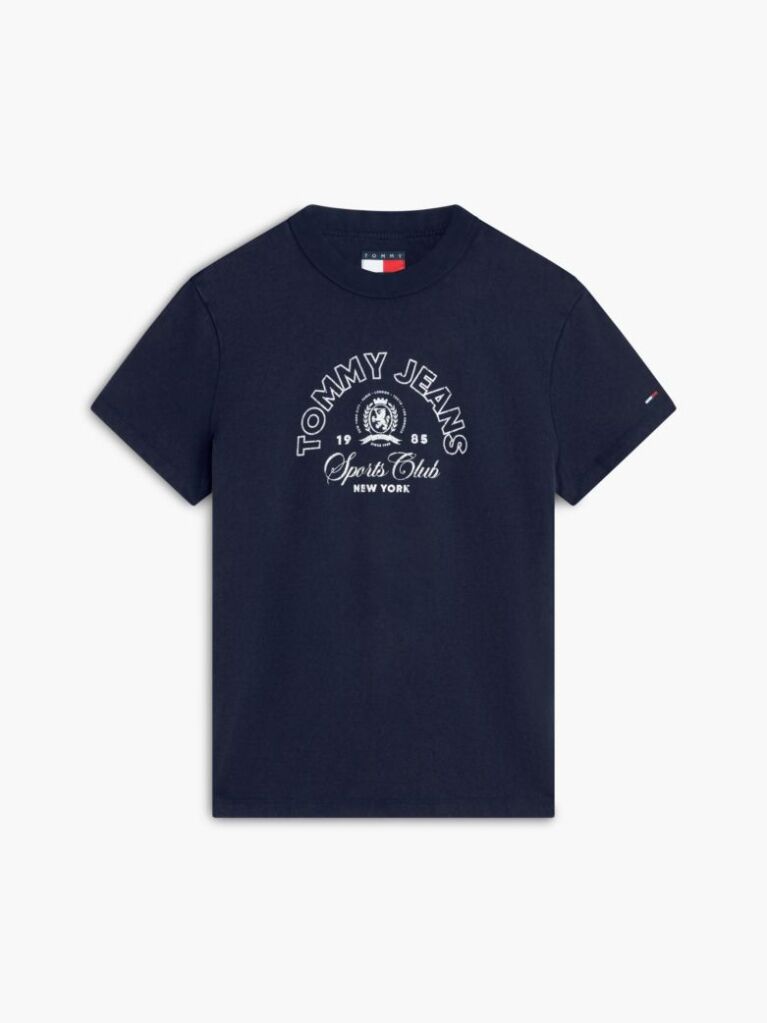 Μπλε Heritage T-shirt Με Λογότυπο Σε Κανονική Γραμμή  Γυναίκες