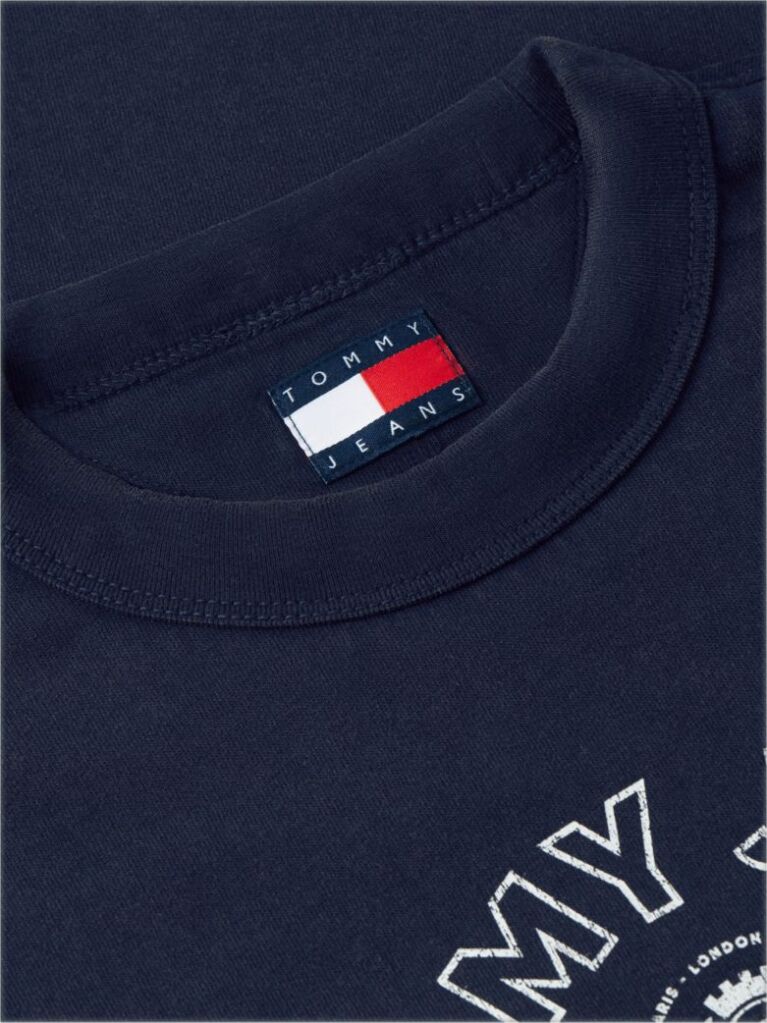 Μπλε Heritage T-shirt Με Λογότυπο Σε Κανονική Γραμμή  Γυναίκες