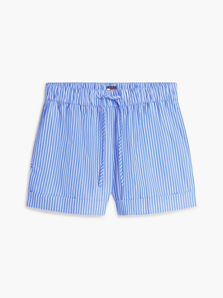 Multi Poplin Wide Leg Shorts  Women