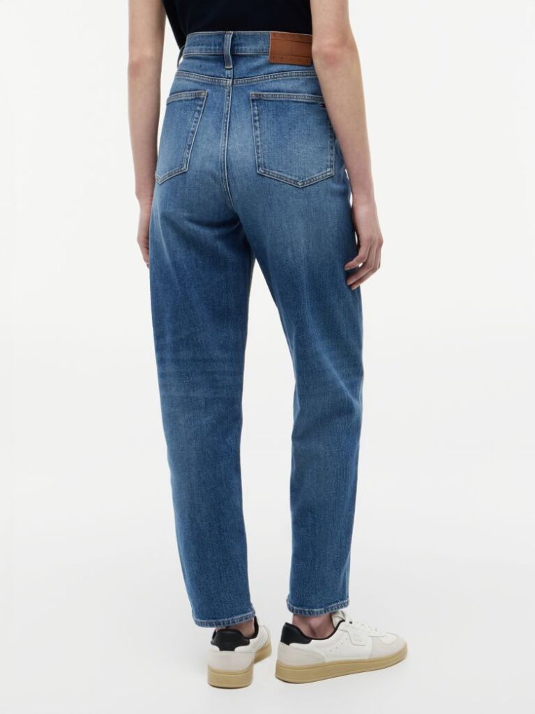 Denim Ultra High Rise Tapered Mom Jeans  Women