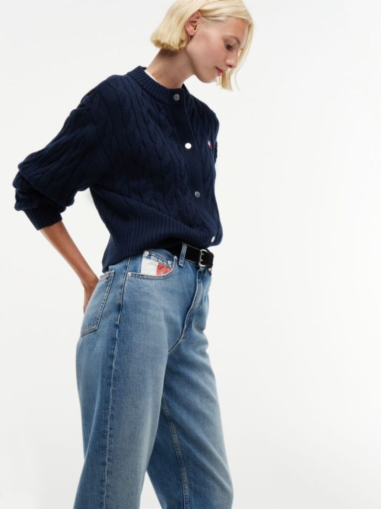 Denim Ψηλόμεσο Τζιμ Mom Σε Tapered Γραμμή  Γυναίκες