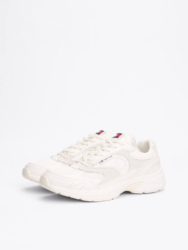 Μπεζ Sneakers Με Colour-Blocked Λεπτομέρεια  Άνδρες