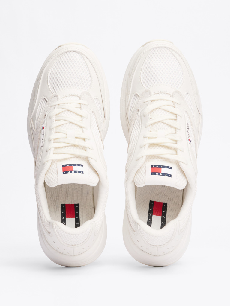 Μπεζ Sneakers Με Colour-Blocked Λεπτομέρεια  Άνδρες