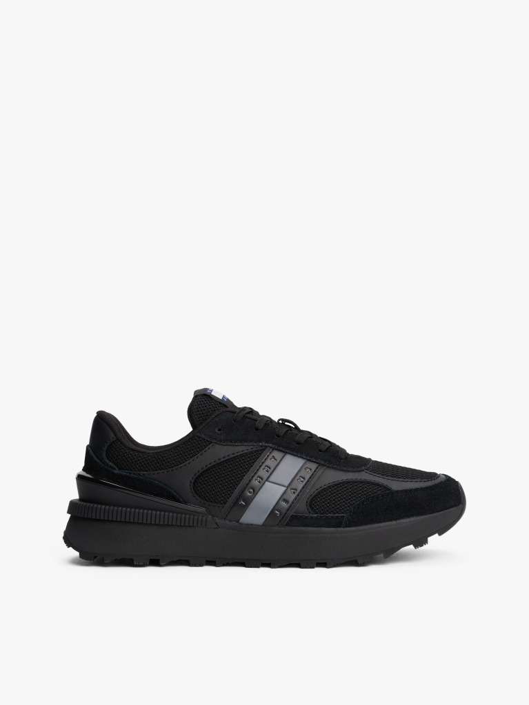 Black Technical Runner Essential Sneakers  Men