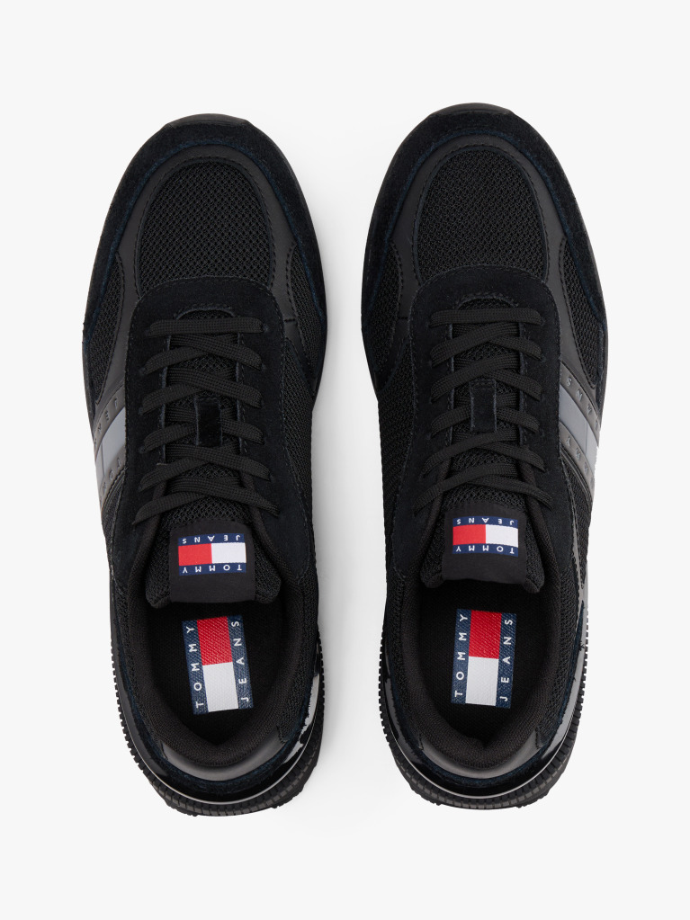 Black Technical Runner Essential Sneakers  Men