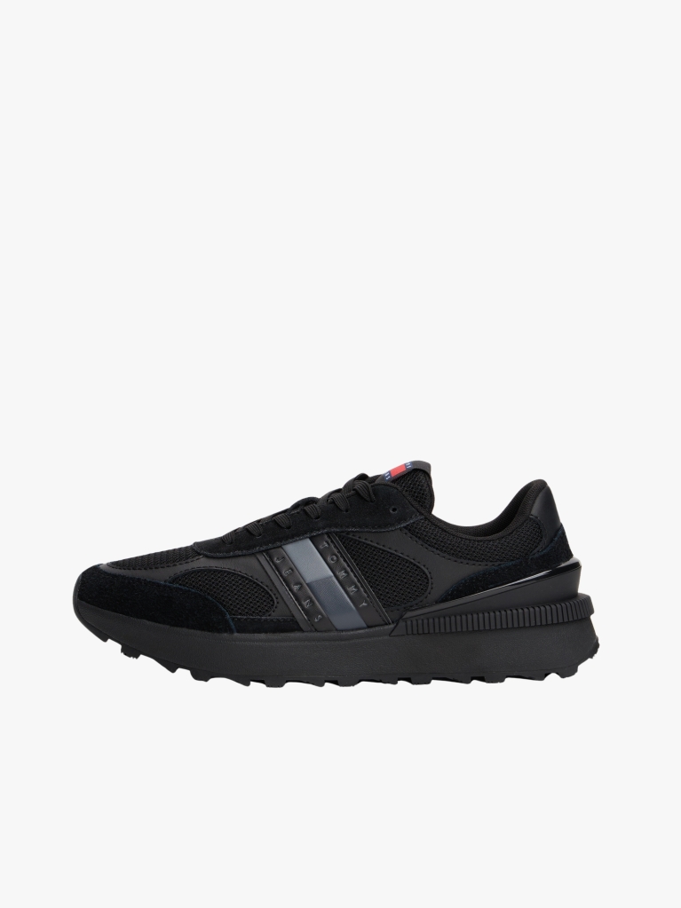 Black Technical Runner Essential Sneakers  Men